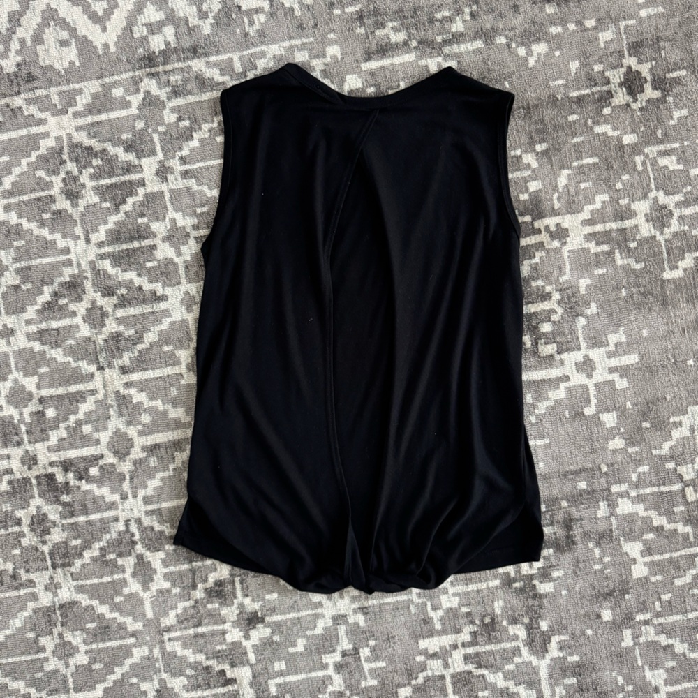 Dakota Collective Black Sleeveless Open back Twist Tank Top
